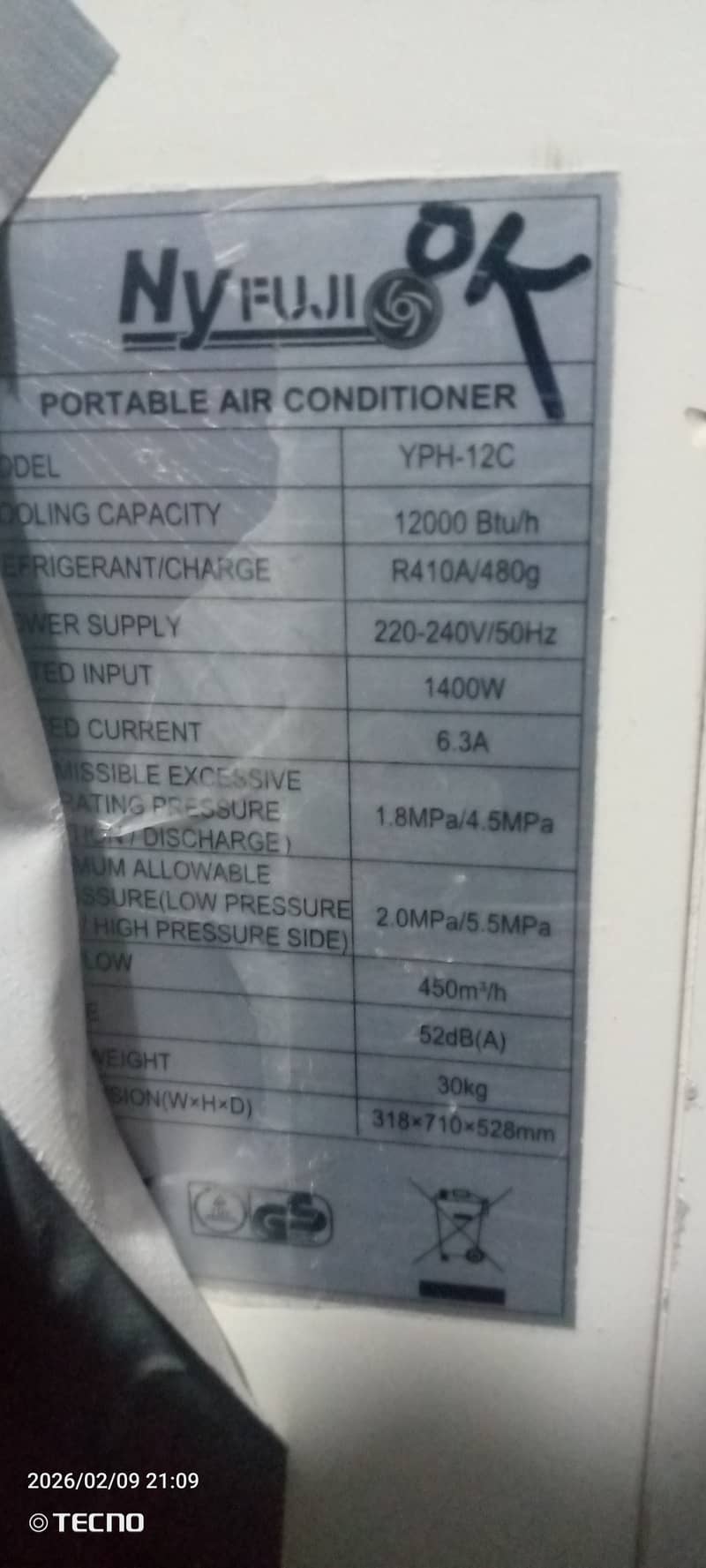 Portable ac 1