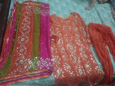 Long chifon shirt full mukesh