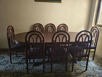Dining Table with 8 Chairs.