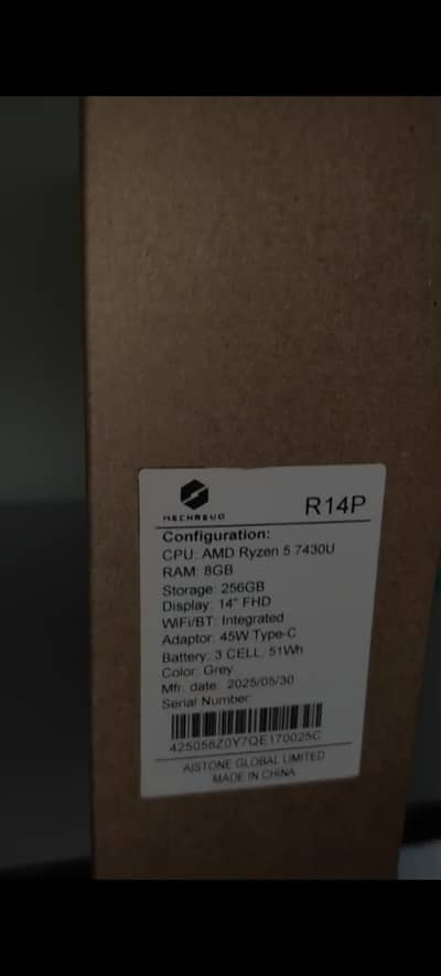 MECHREVO R7430u T14p  Box pack
