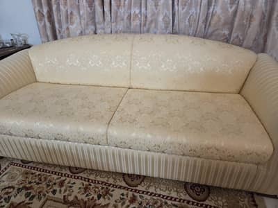 3 Seater Off White Sofa