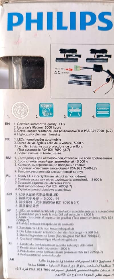 Philips LED Daytime Running Lights (DRL)- LUXEON® LEDs 15W 6000K
