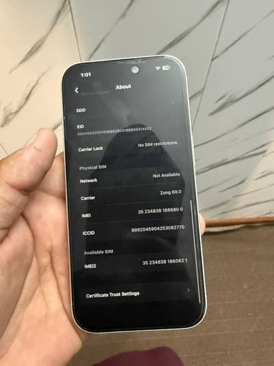 Iphone 16 128 GB White NoN PTA