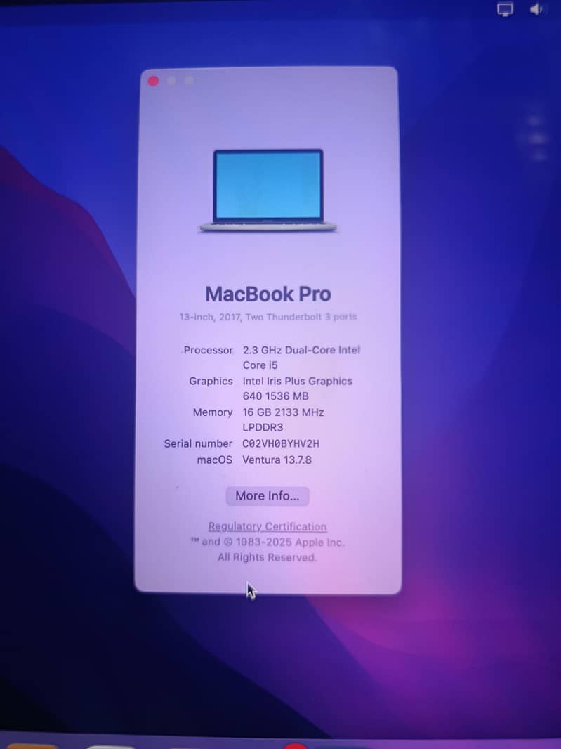 MacBook Pro 2017 6