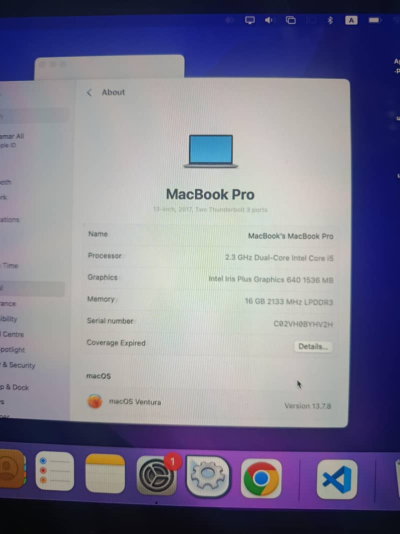 MacBook Pro 2017 7