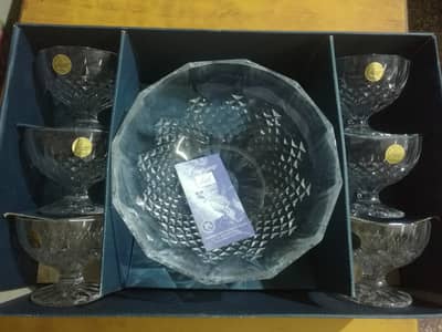 CRYSTAL ICE CREAM 7PIECE SET