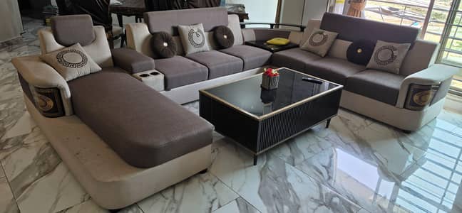 10 SEATER SOFA SET (U SHAPED) FOR SALE | USED