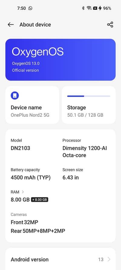 one Plus Noder 2 5g