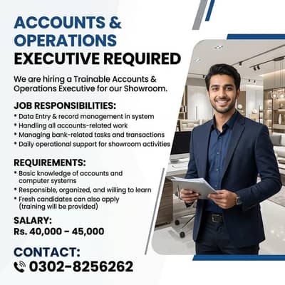 Accounts and Operation Executive Job | Apply Now