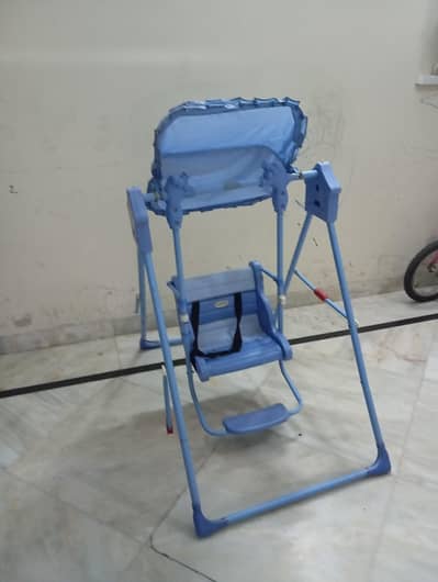 Kids indoor swing blue