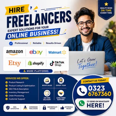 Amazon / eBay / Walmart Virtual Assistant Required (Office Job)