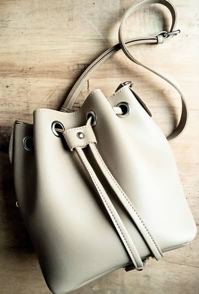 Beige Bucket Bag