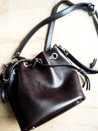 Dark Brown Bucket Bag