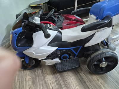 Blue Electric bike