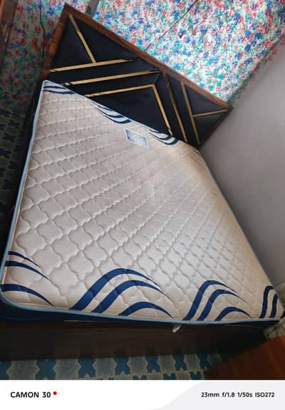 strong wooden double bed for sale