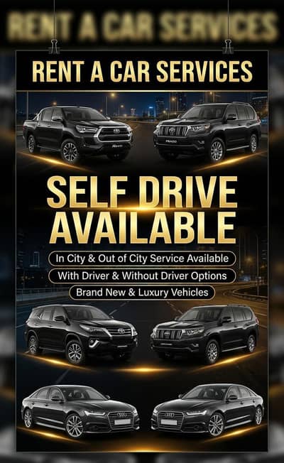 Self Drive Car Rental Land Cruiser Prado Fortuner Revo Civic