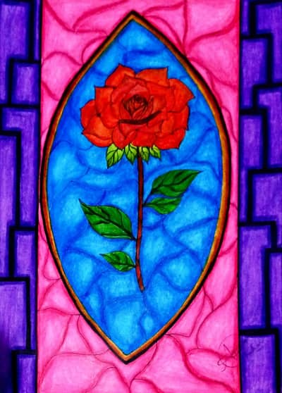 Rose Flower Art
