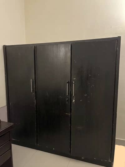 3 door cupboard wardrobe pure wood