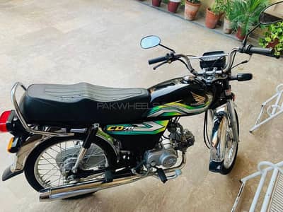 Honda CD 70 Black 2023 Model | Neat & Clean | Complete Documents