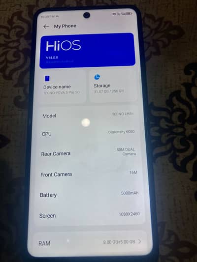 Tecno Pova 5 Pro 5g For Sale Very Good Fon Guranted