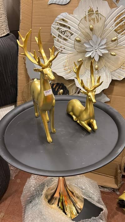 Goldeen Deer Statue Set (2 Pieces) – Home Decor Item