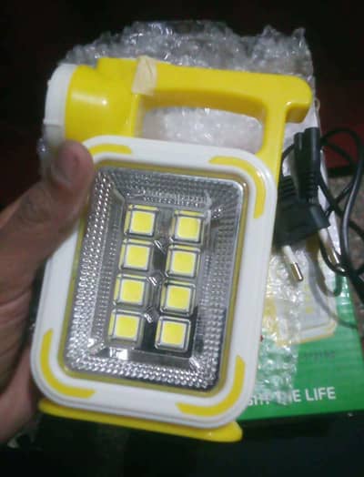 LED rechargeable light. and Soler charging