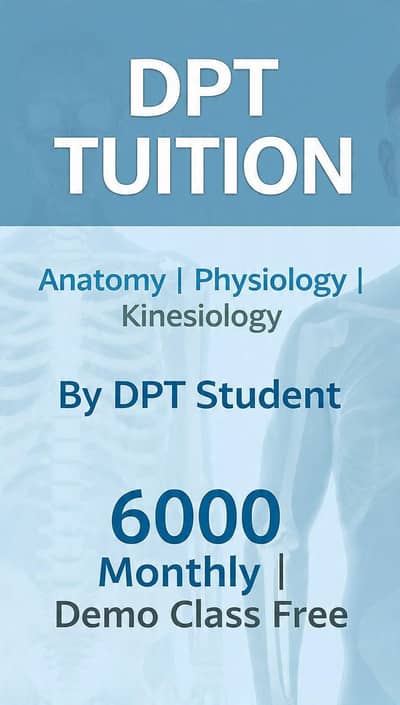 DPT Tuition - Anatomy, Physio, Kinesiology