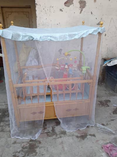 baby comfortable bed with  jhula