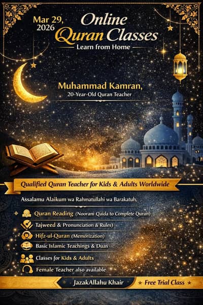 online Quran and norani qaida teacher