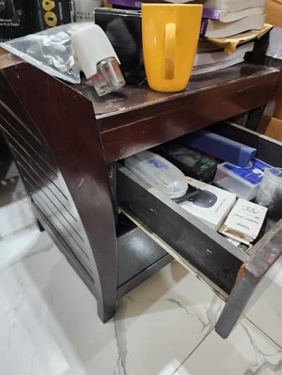 Double bed with spring mattress