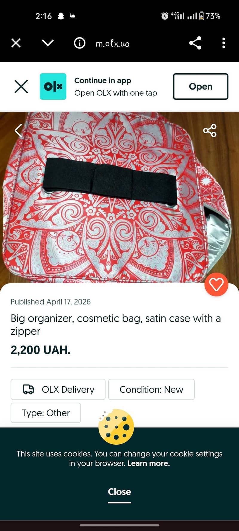 Makeup storage bag 0