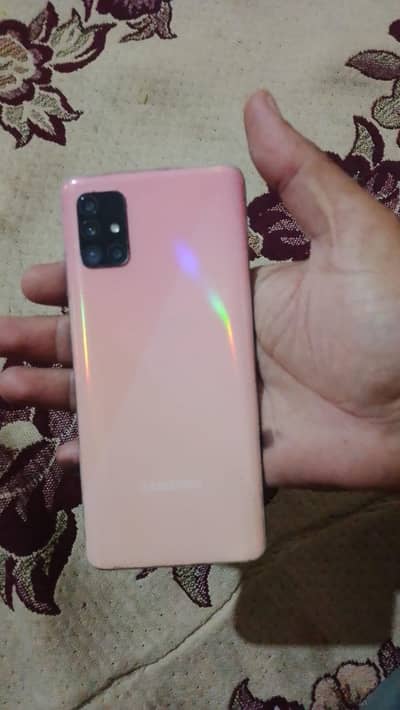 Galaxy A51 pta  approved 6/128 only mobile glass crack all ok