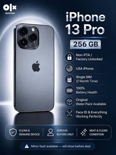iphone 13 pro 256GB Graphite - USA Non pta Factory unlocked  10/10