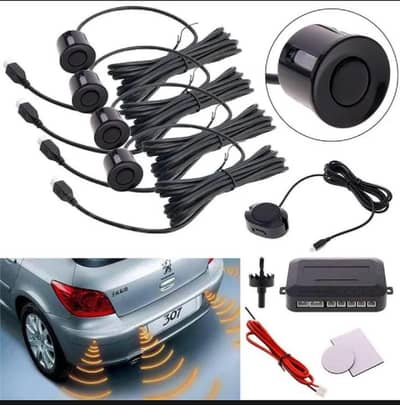 Parking Sensor Kit Buzzer 22mm 4 Reverse Backup Radar Audible Al