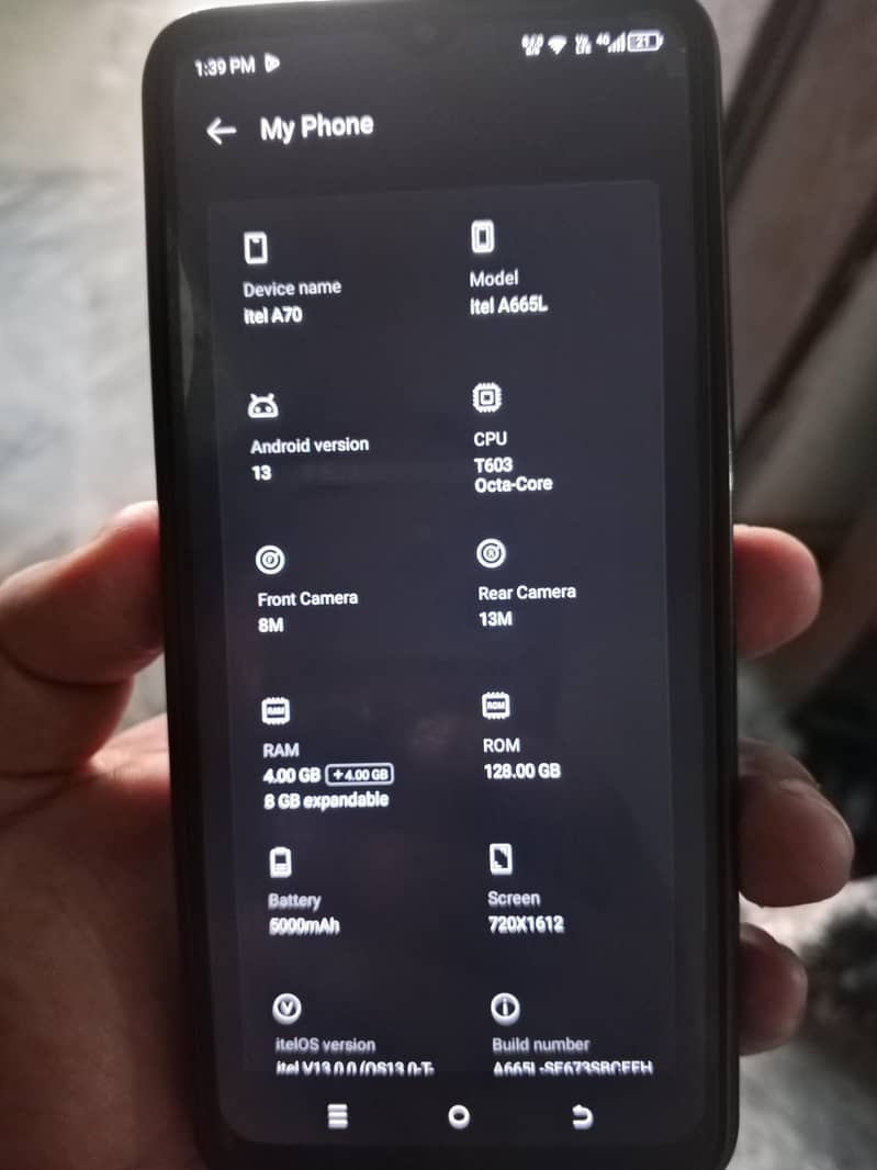 itel A70 1