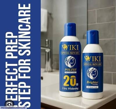 wiki skin polisher whitening brightening  all skin type