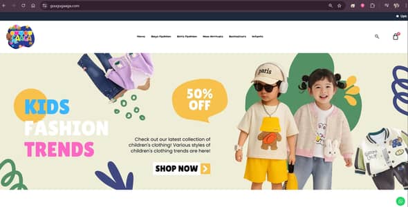 E-Commerce Setup for Sale (Kids Clothing Brand)