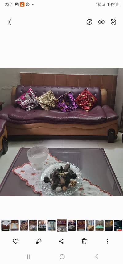 Leather sofa 7seater