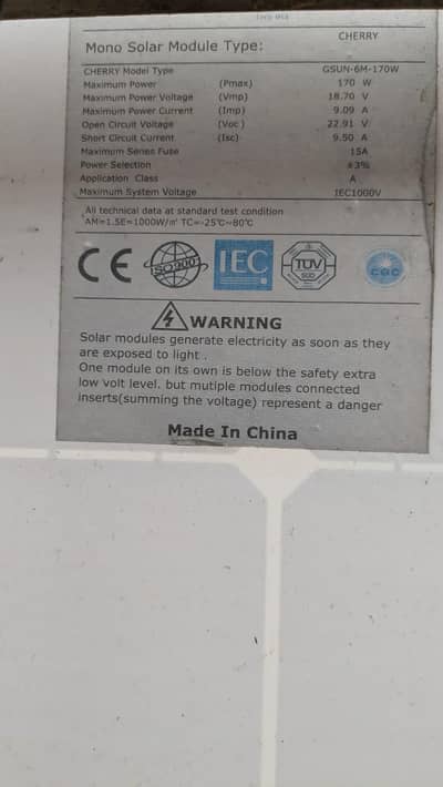 170 watt 12 watt 2 solar penal+1 30ampir charg controlar