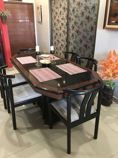 Elegant 6 Seater Dining Table Set Premium Look