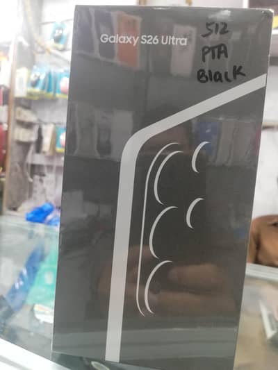 Samsung galaxy S26 ultra Black 512gb  official pta Boxpack