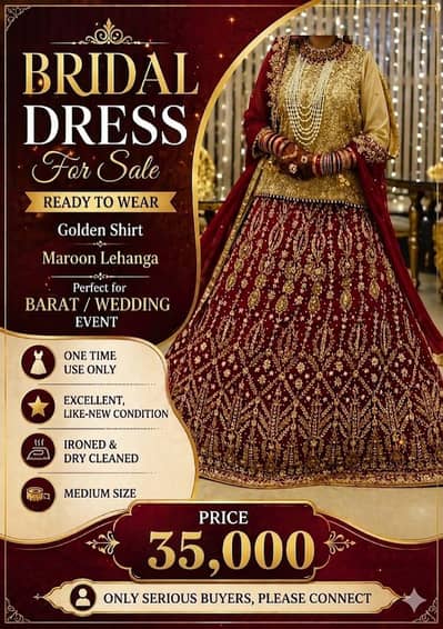 Bridal lehanga | Bridal Dress | Walima Dress | nikkah Dress