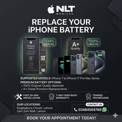 IPHONE BATTERY REPLACEMENT Original & A+  All 7 8 X 11 12 13 14 15 Max