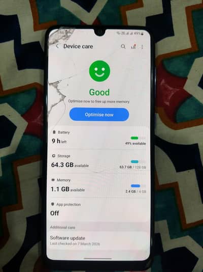 Samsung A31 4/128 Duel sim Official PTA Approved.