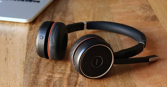 Jabra evolve 75 noise cancellation wireless headset bluetooth headset