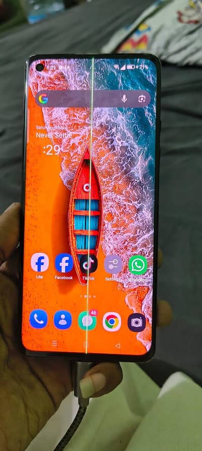 OnePlus 8 1 line ha AJ hi ai ha Baki all ok pta approve