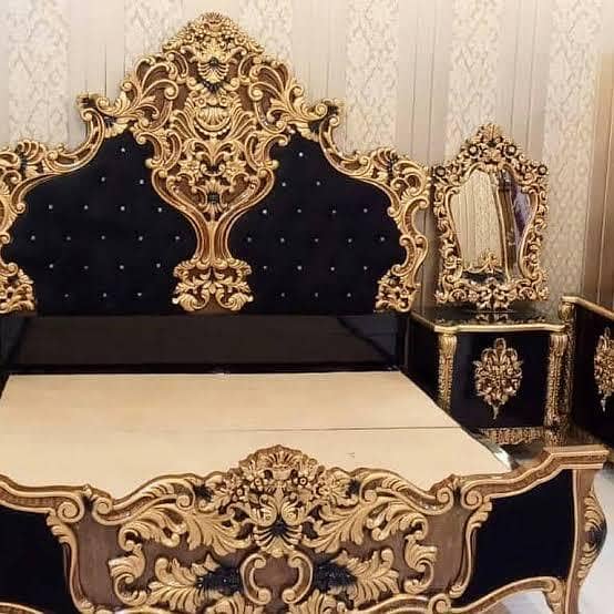 chinioti design bed and side table 0