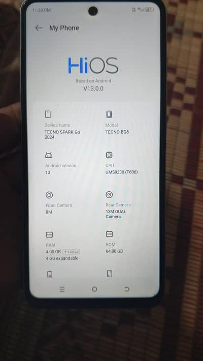 used mobile techno spark go 2024
