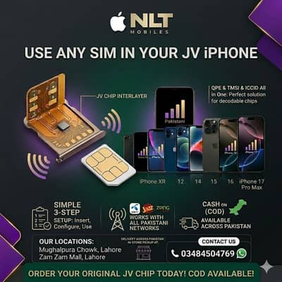 Jv Chip for iPhone NON PTA Jv Sim