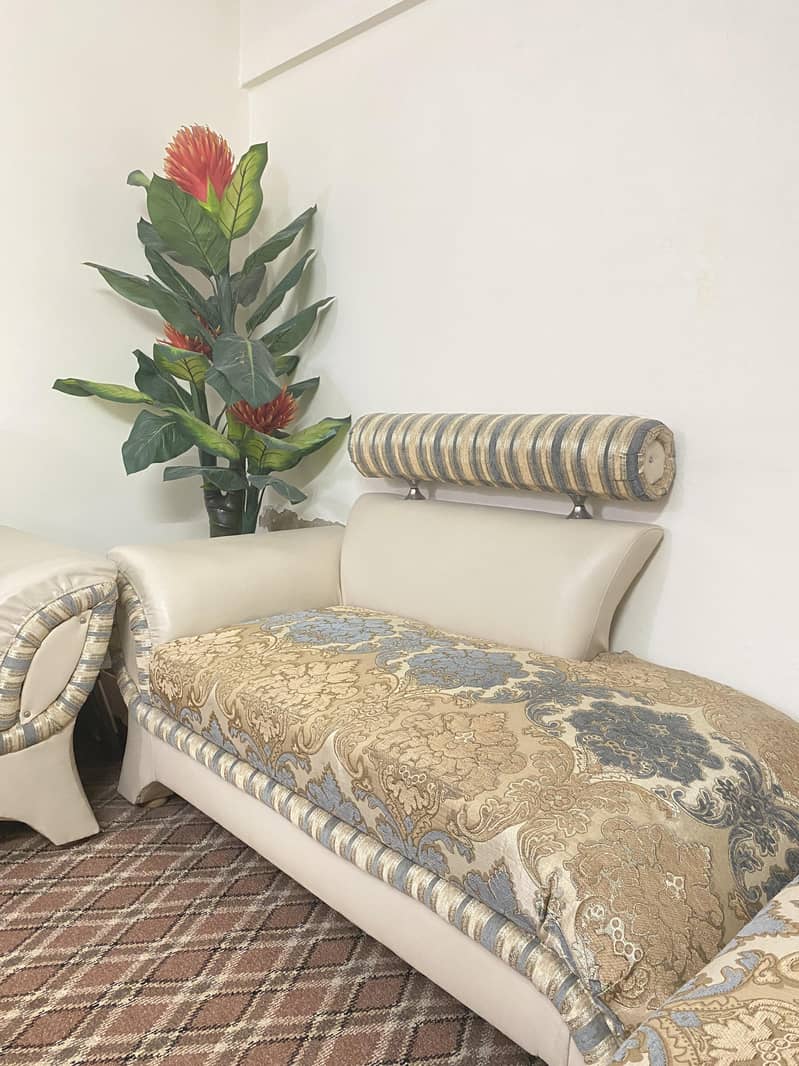 sofa set ( 7 seater) + table 5